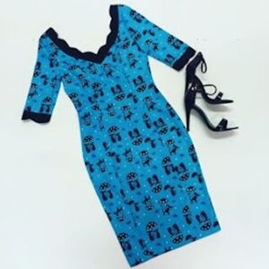 Voodoo vixen katniss raining kitties wiggle dress